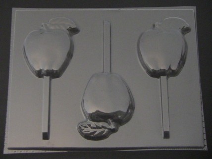 1514 Apple Chocolate or Hard Candy Lollipop Mold 